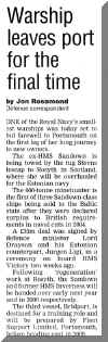 SANDOWN leaves Portsmouth for Rosyth 29 Sep 06.jpg (82539 bytes)