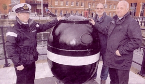 Cris Applegarth, Rob Hoole and Robert 'Dixie' Dean at Gunwharf Quays