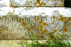 Headstone of the late CTI William Delicate