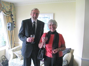 Liz Ellis with her partner Brian Rogers