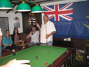 Pool in The Grapes - Tim Hadley watches the game slide away