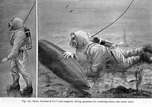 Diver in Mine Recovery Suit (MRS)