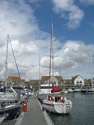 Barlow's yacht Dougout at Port Solent