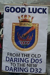 HMS Daring Association banner