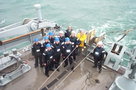 HMS Ledbury's Sweepdeck Team