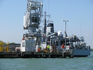 HMS Quorn ammunitioning