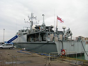 HMS Shoreham in Shoreham Docks