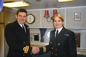Supersession of HMS Ramsey's Commanding Officer