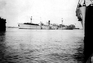 Jewish refugee ship off Haifa 1947