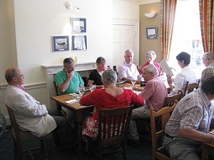 LMCDO '69 members in the Blythe Room at Gunwharf Quays