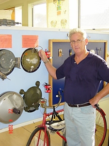 Mike Ey with Russian BPM limpet mine