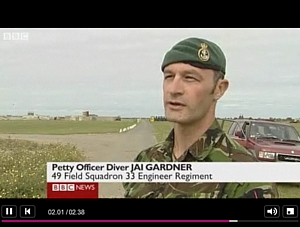 PO(D) Jai Gardner on BBC News
