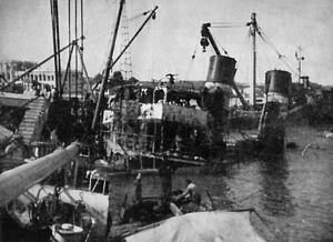 Suez Canal Tug Hurcule during final stage of salvage