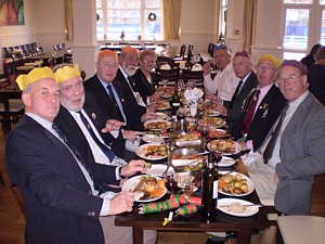 Holloway and Barlow (front left) with Lusty (front right) at TCA Christmas lunch