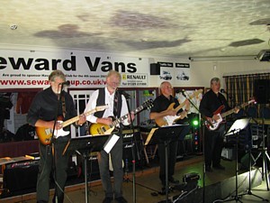The Zodions live! at Havant Rugby Club (Holloway second from right)