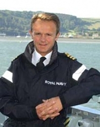Tony Watt onboard HMS Montrose