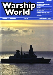 Front cover of Mar/Apr 09 issue of Warship World